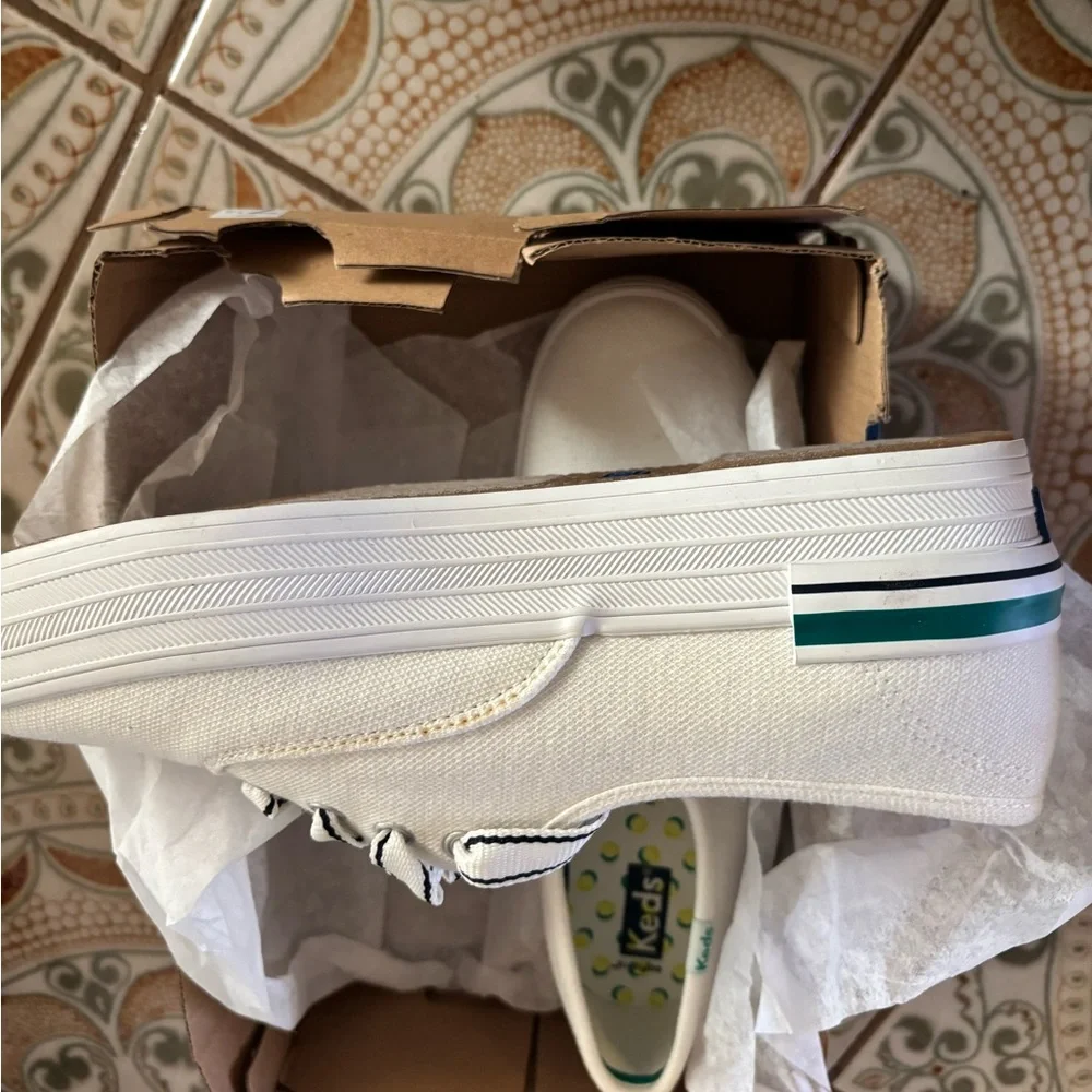 Keds Women's White Platform Sneakers - Picture 5 of 5